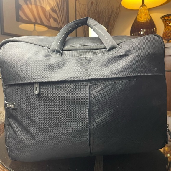 Dell 17" Black Laptop Computer Carrying Messenger Shoulder Bag Briefcase Office‌ - Picture 6 of 9